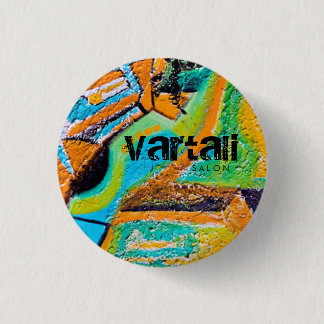 Abstract Texture Painting Vartali Round Button