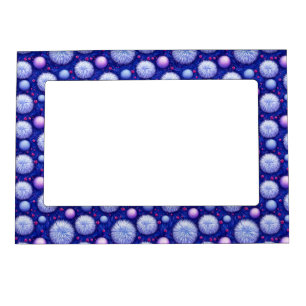 Abstract Texture with Glittering Orbs and Fuzzy Magnetic Frame