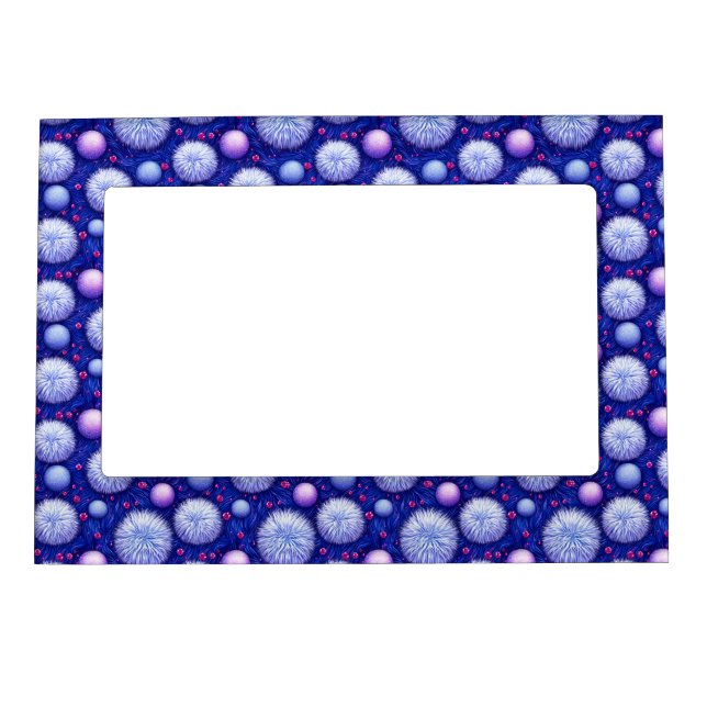 Abstract Texture with Glittering Orbs and Fuzzy Magnetic Frame (Front)