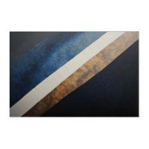 Abstract Textured Diagonal Blue Gold