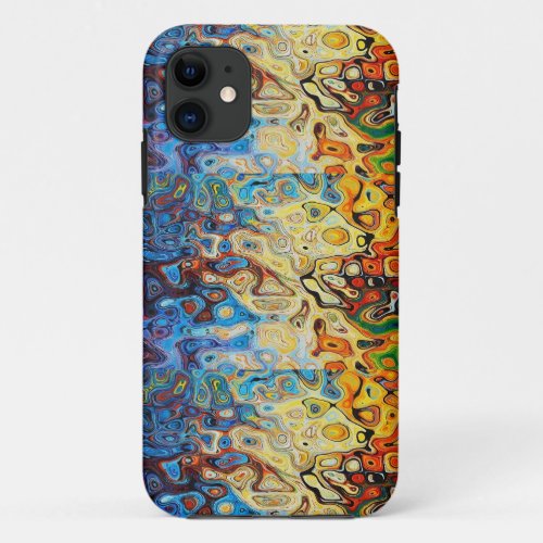 Abstract textured pattern iPhone 11 case