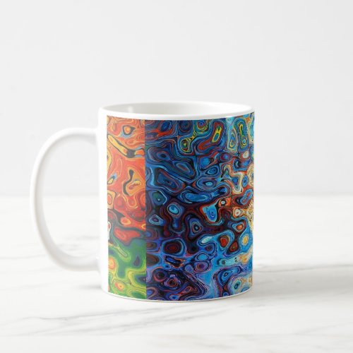 Abstract textured pattern coffee mug