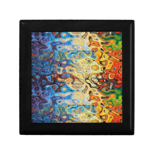 Abstract textured pattern gift box