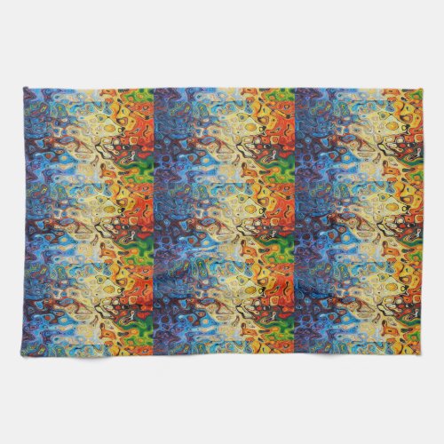 Abstract textured pattern kitchen towel