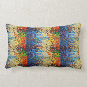Abstract textured pattern lumbar pillow