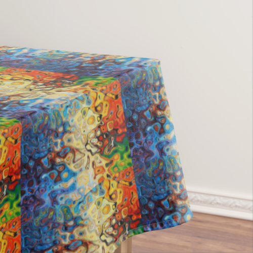 Abstract textured pattern tablecloth
