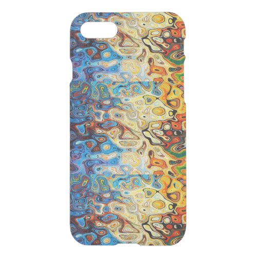 Abstract textured pattern iPhone SE/8/7 case