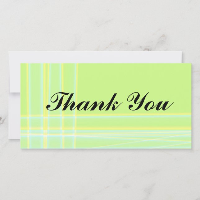 Abstract Thank You Photocard Card (Front)