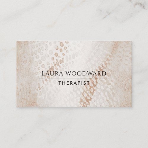 Abstract Therapist Counselor Business Card
