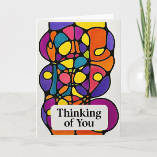 Abstract Thinking of You Card