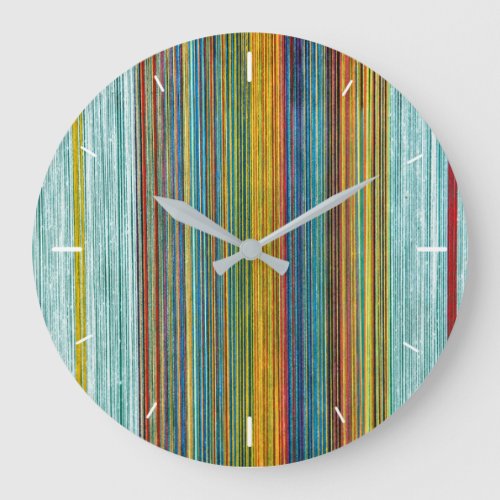 Abstract Thread Horizontal Lines  Wall Clock