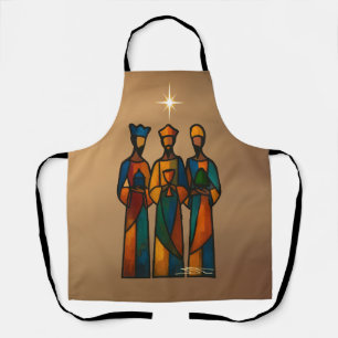 Abstract Three Wise Men Apron
