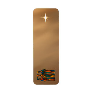 Abstract Three Wise Men Label