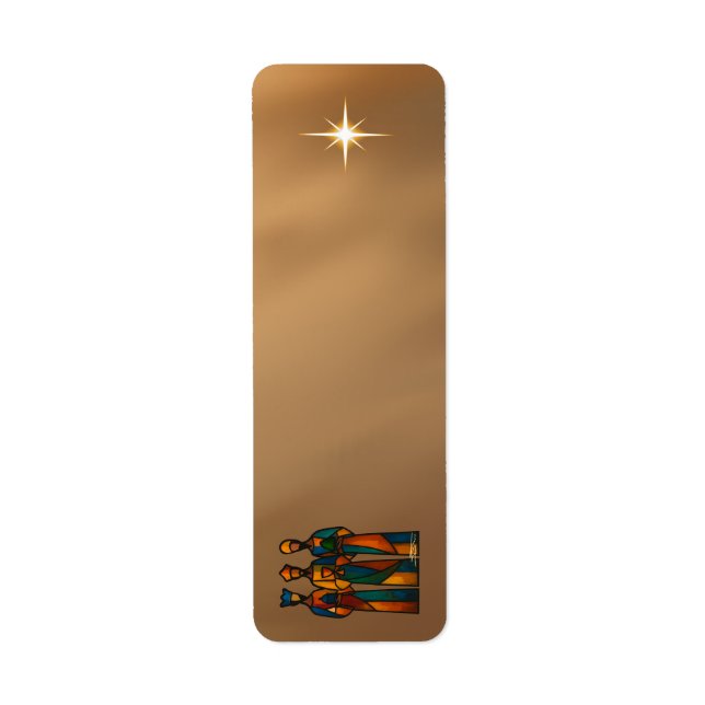 Abstract Three Wise Men Label (Front)