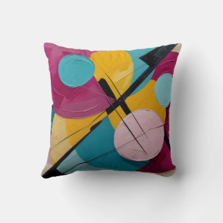 abstract throw pillow
