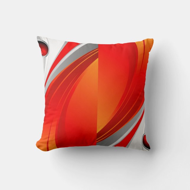 abstract throw pillow (Front)