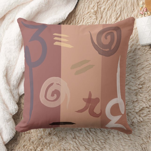 Abstract Throw Pillow (Blanket)