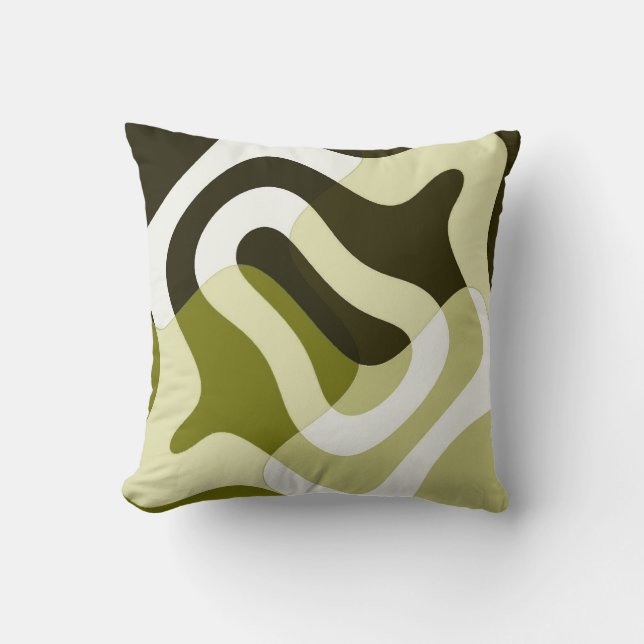 abstract throw pillow (Front)