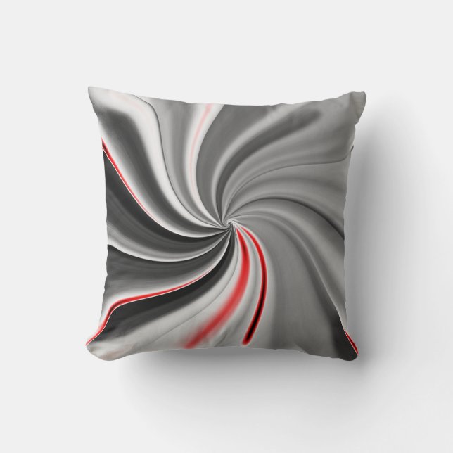abstract throw pillow (Front)