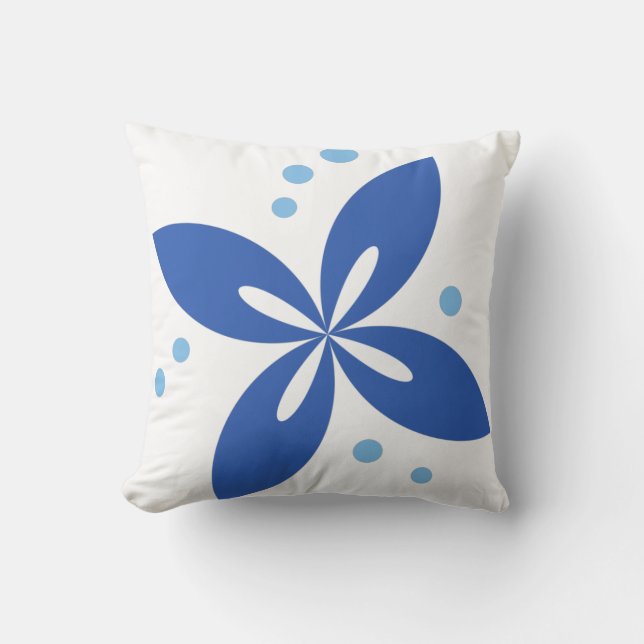 Abstract Throw Pillow (Front)