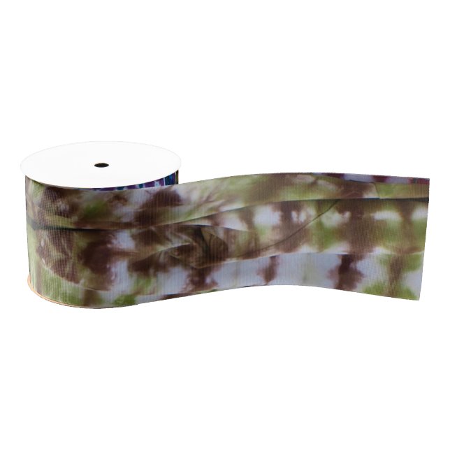 Abstract Tie-Dye Grosgrain Ribbon (Spool)