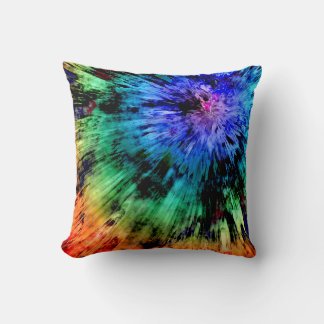 Abstract Tie Dye Throw Pillow