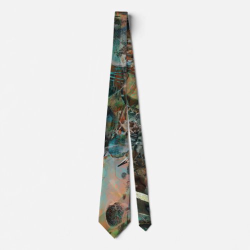 Abstract Tie in the Style of Hieronymus Bosch