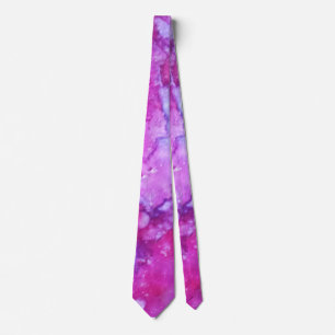 Abstract Tie - Purple Gemstone