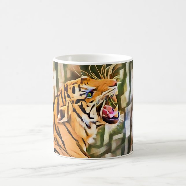 Abstract Tiger Coffee Mug (Center)