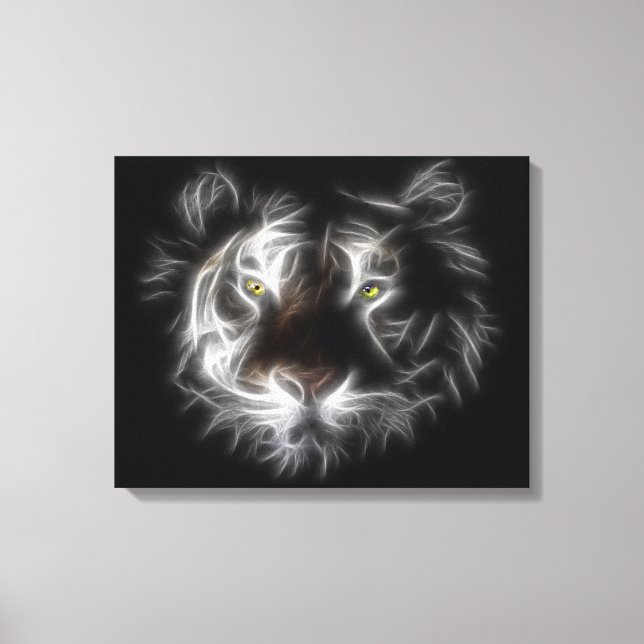 Abstract Tiger Wrapped Canvas Print (Front)