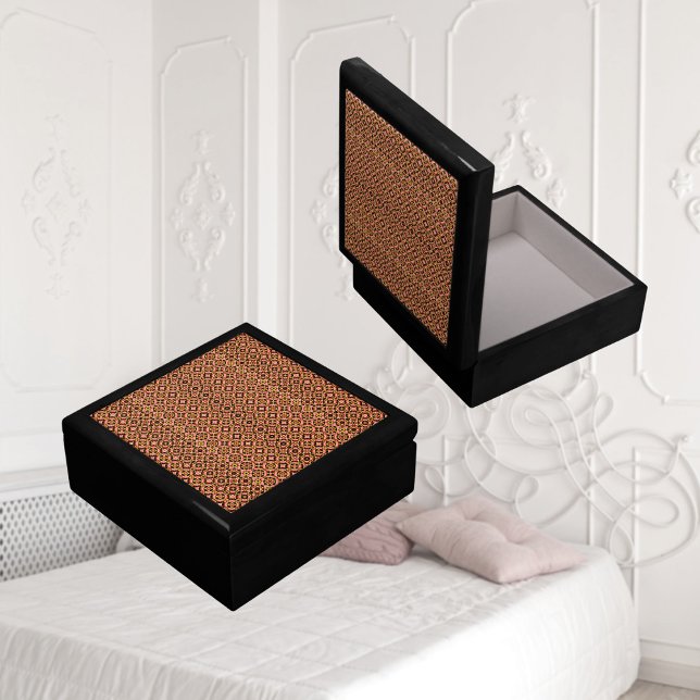 Abstract Tile Pattern Jewelry Keepsake Box (Creator Uploaded)