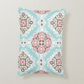 Abstract Tiled: Vintage Seamless Pattern Accent Pillow (Back(Vertical))