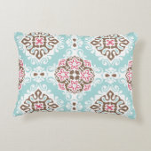 Abstract Tiled: Vintage Seamless Pattern Accent Pillow (Back)