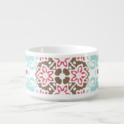 Abstract Tiled Vintage Seamless Pattern Bowl