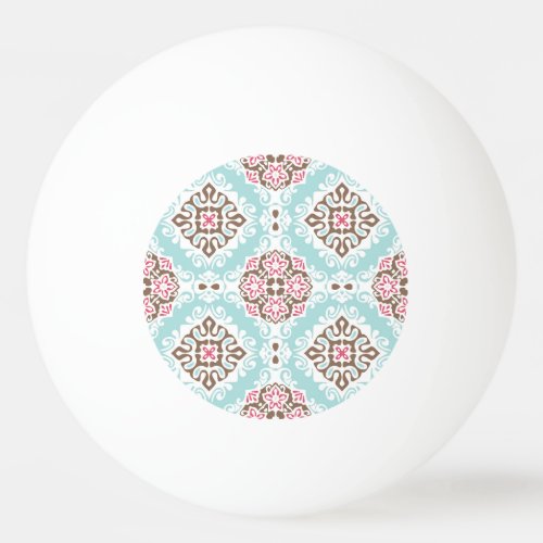 Abstract Tiled Vintage Seamless Pattern Ping Pong Ball