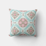 Abstract Tiled: Vintage Seamless Pattern Throw Pillow