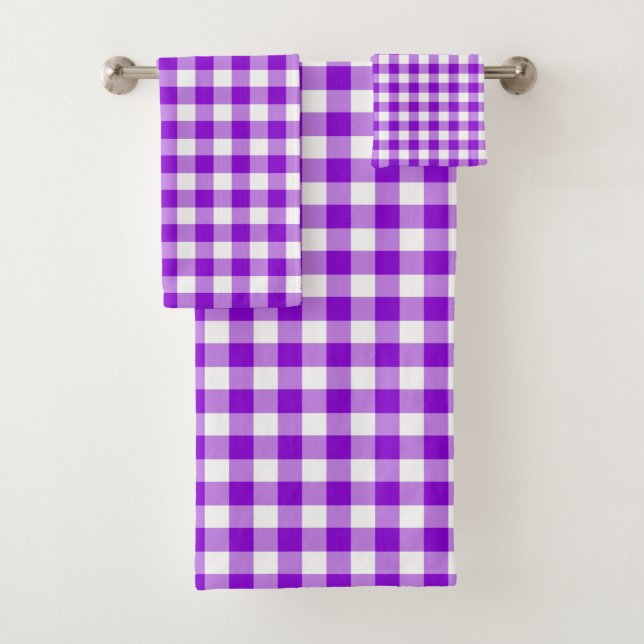 ABSTRACT TILES PATTERN. BATH TOWEL SET (Insitu)