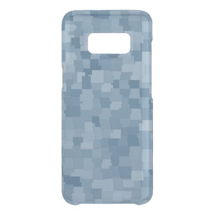Abstract tiles pattern camouflage blue uncommon samsung galaxy s8 case