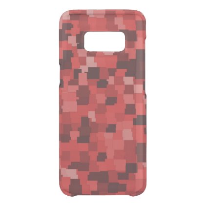 Abstract tiles pattern camouflage red uncommon samsung galaxy s8 case