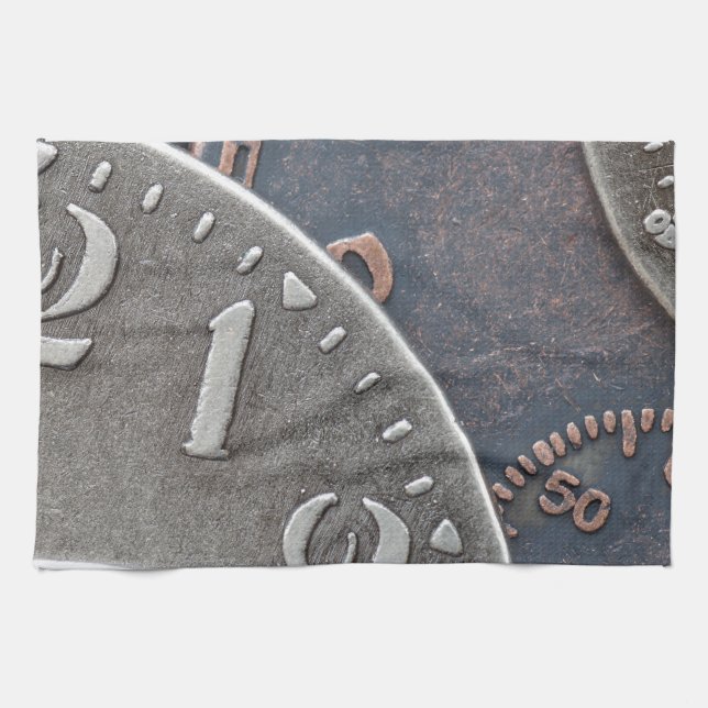 Abstract Time Kitchen Towel (Horizontal)