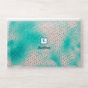 Abstract Tiny Diamonds Green Elegant HP Laptop Skin