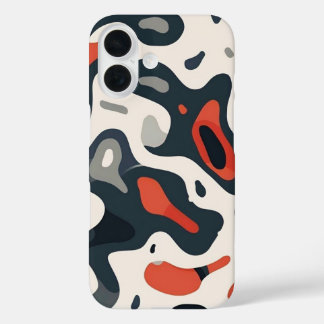 Abstract Topographic Map Design Phone Case