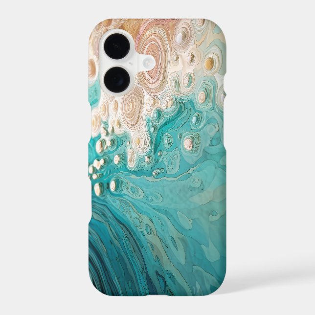 Abstract Topographic Ocean Art iPhone Case (Back)
