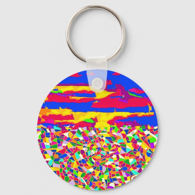 Abstract Transcendence-oil painting Keychain (Front)