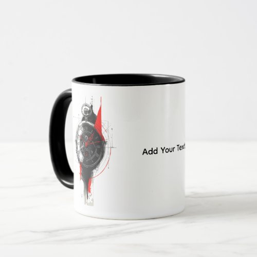 Abstract Trash Polka Pocket Watch Mug