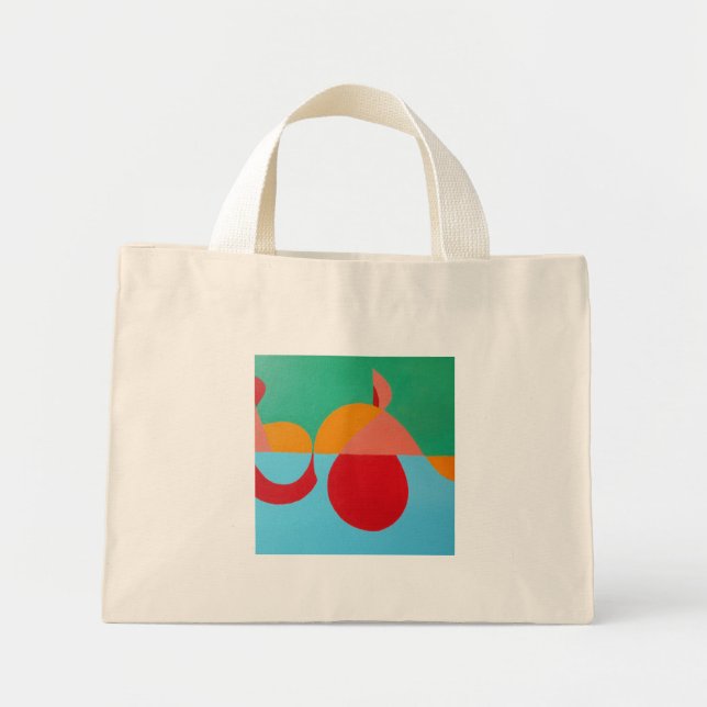 Abstract Treble Clef Tiny Tote (Front)