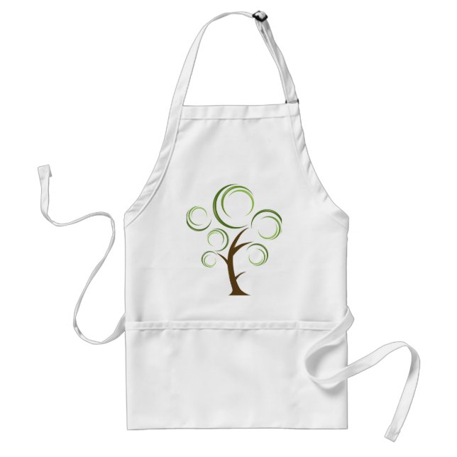 Abstract Tree Adult Apron (Front)