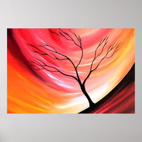 Abstract Tree _ Creative Modern Art Poster