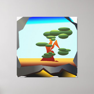 Abstract tree design canvas print