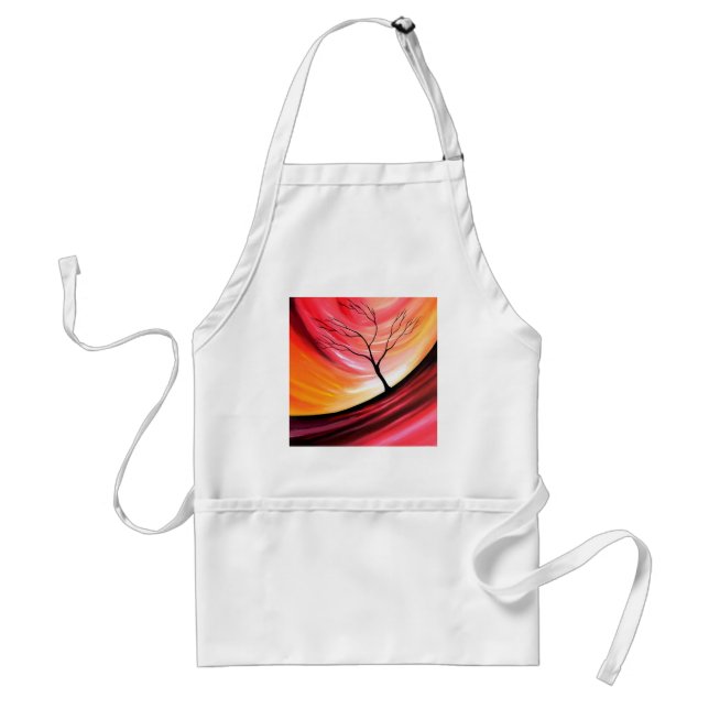Abstract Tree - Modern Art Adult Apron (Front)
